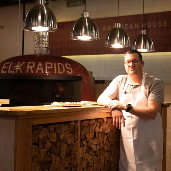 Executive Chef Michael Peterson of American House Wood Fired Pizza in Elk Rapids, Michigan